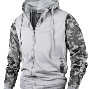 blouson sportif gris clair
