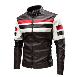 Blouson effet Cuir marron