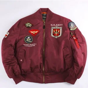 Blouson Aviateur élégance bordeaux