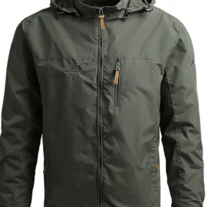 blouson imperméable vert militaire