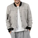 Veste cardigan gris homme