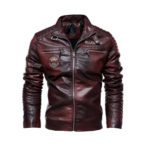 Blouson Moto rouge