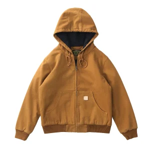 blouson à capuche kaki homme