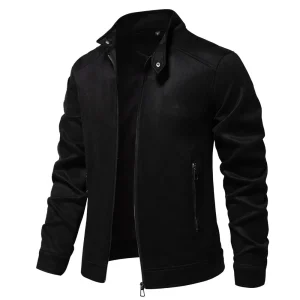 blouson slim noir homme