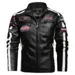blouson moto noir homme