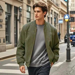 blouson mi-saison vert militaire