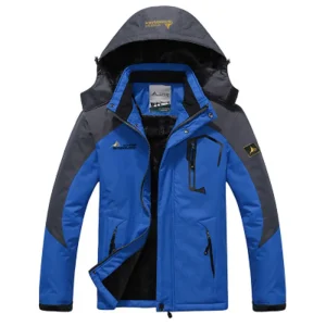 blouson parka bleu hiver homme