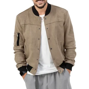 veste type cardigan kaki