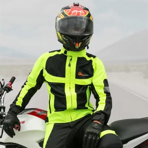 Blouson Moto Homme avec fluo