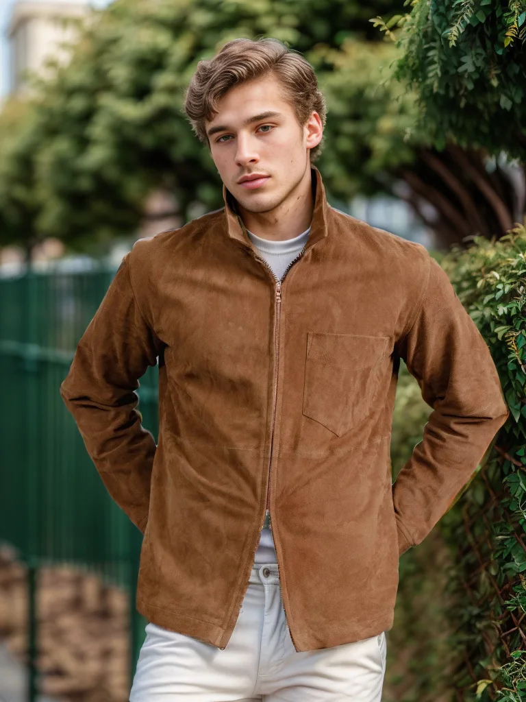 Veste mi-saison marron
