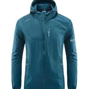 blouson sportif bleu denim