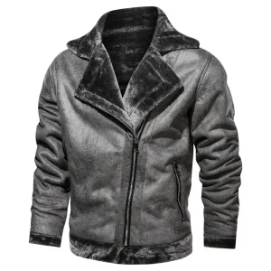 blouson aviateur gris