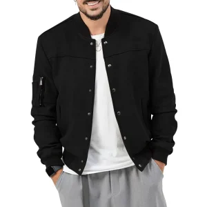 veste type cardigan noire homme