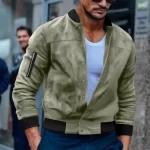 blouson mi-saison beige