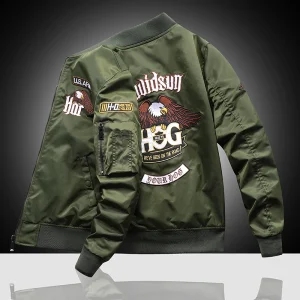 Blouson Aviateur vert militaire Homme