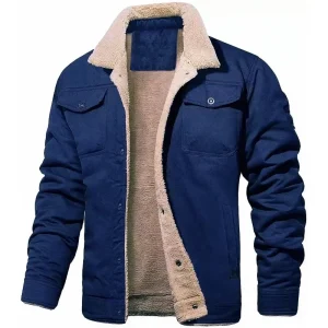 blouson bombardier aviateur bleu