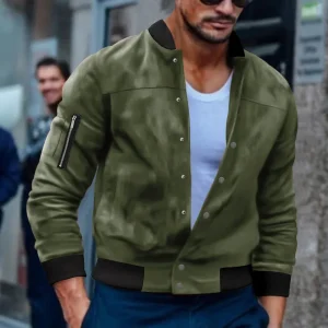 blouson mi-saison vert