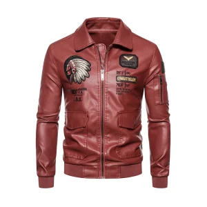 Blouson Aviateur rouge
