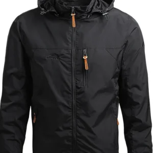 blouson imperméable homme noir