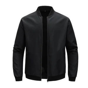 blouson noir mi saison homme