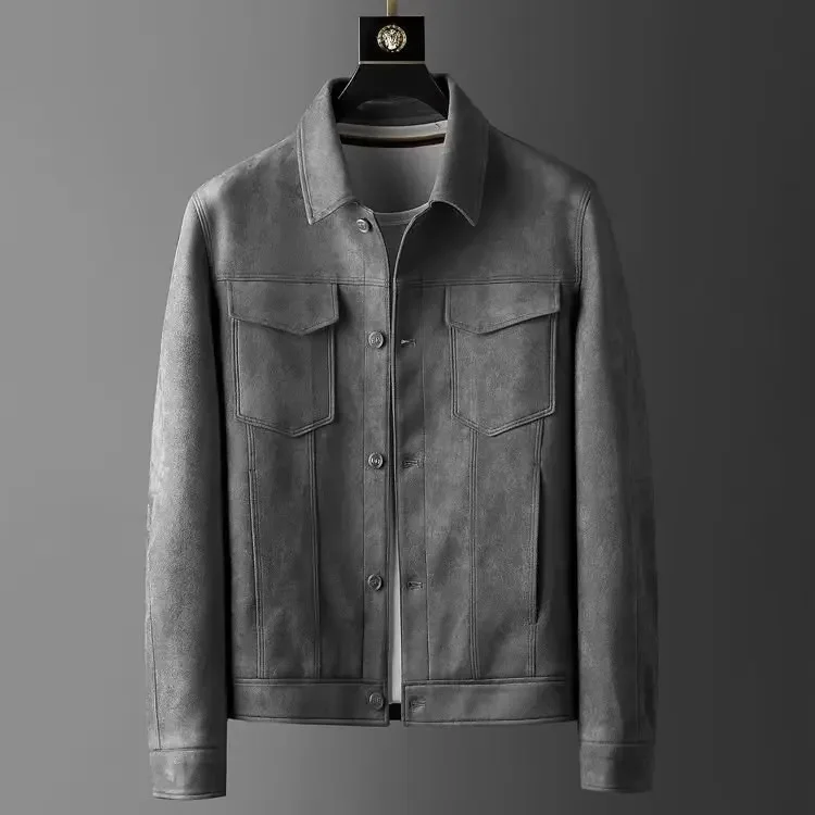 veste homme grise moderne